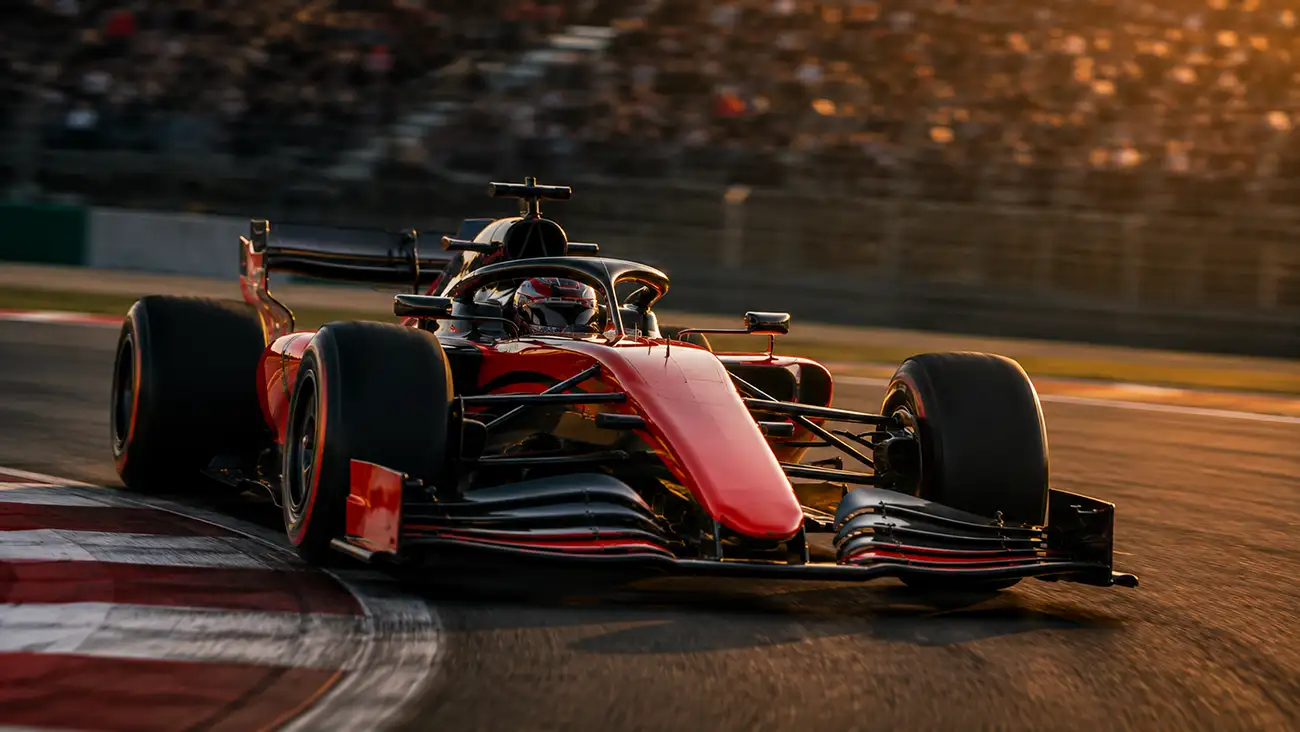 Cruscotto digitale con quote di scommesse motorsport in evidenza
